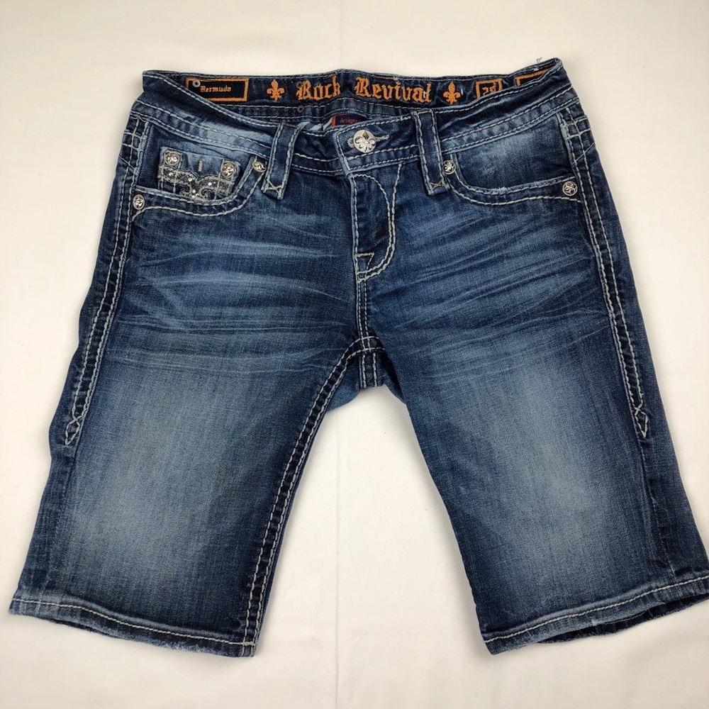 Rock Revival Women’s Bermuda Shorts Size 28 Sherry
